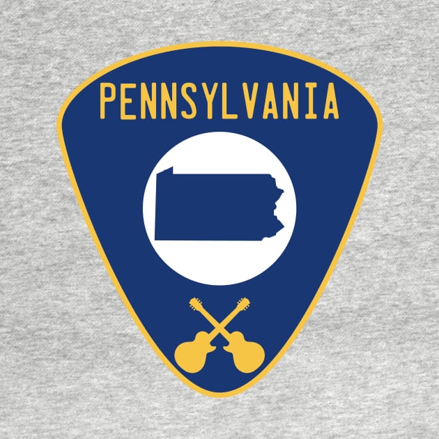 Pennsylvania Guitar Pick by fearcity